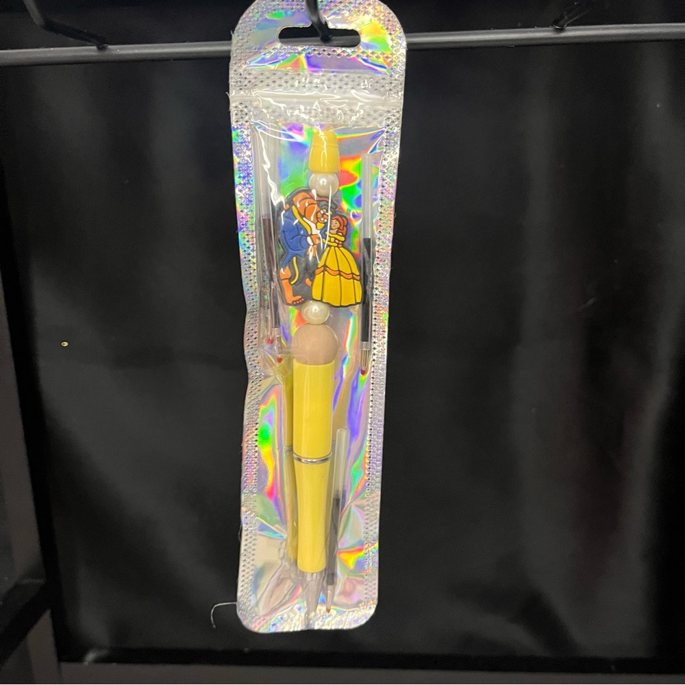 Beauty and the Beast focal bead pen